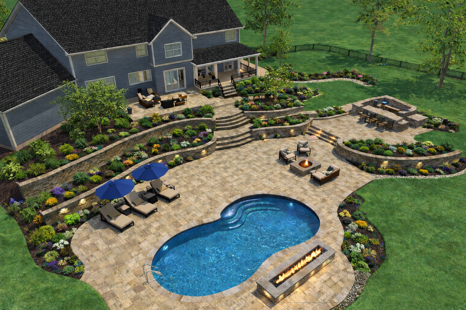 3D hardscape design in Richmond VA