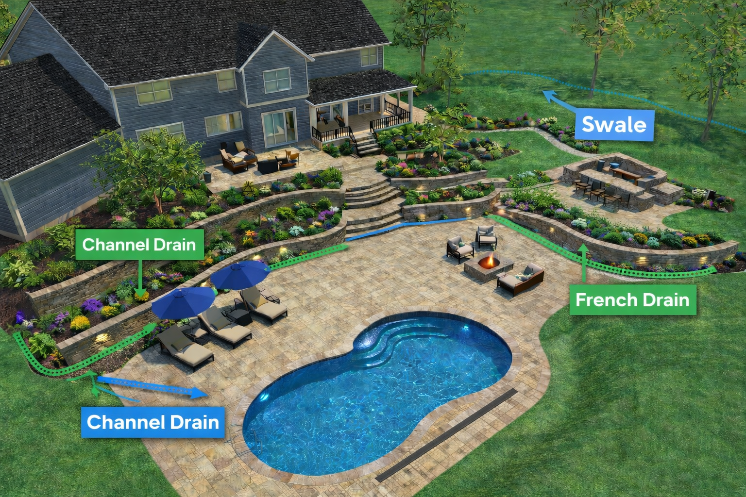 Drainage solutions in Richmond VA