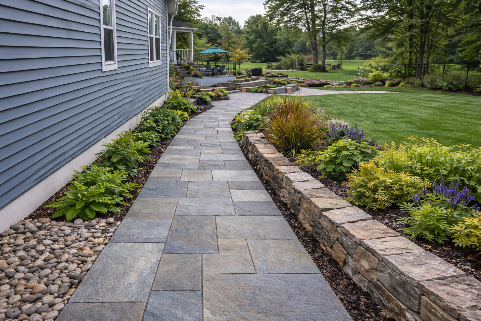 Pathways and walls in Richmond VA