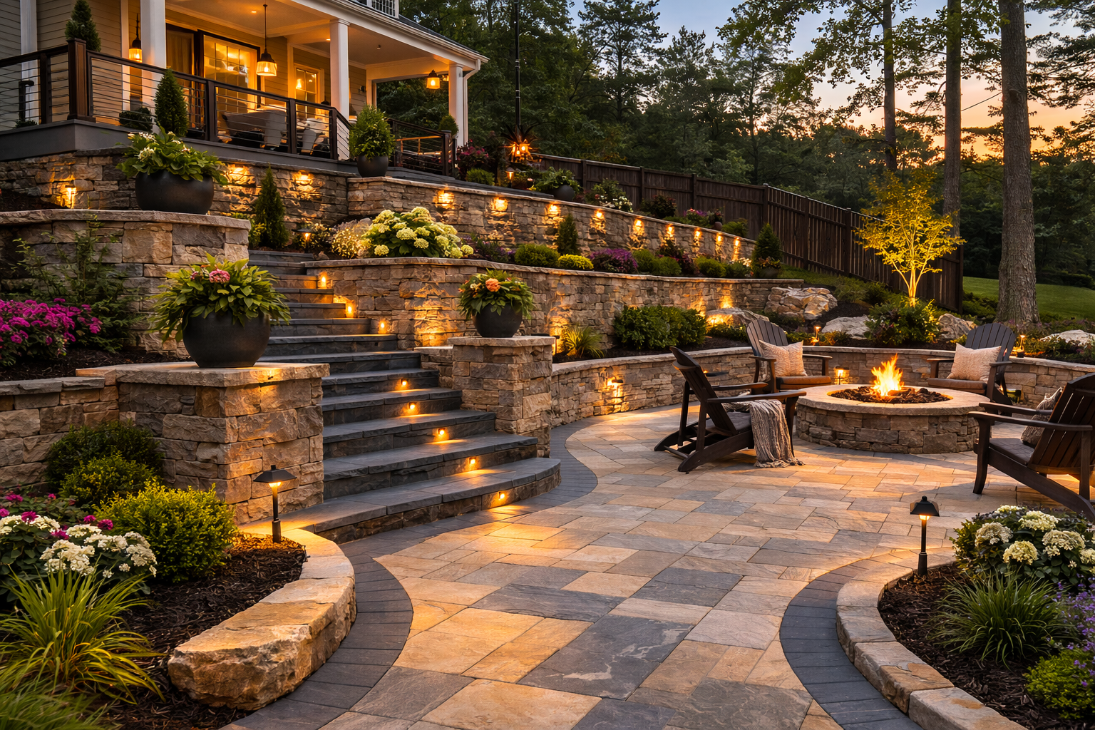 Retaining wall construction in Richmond VA